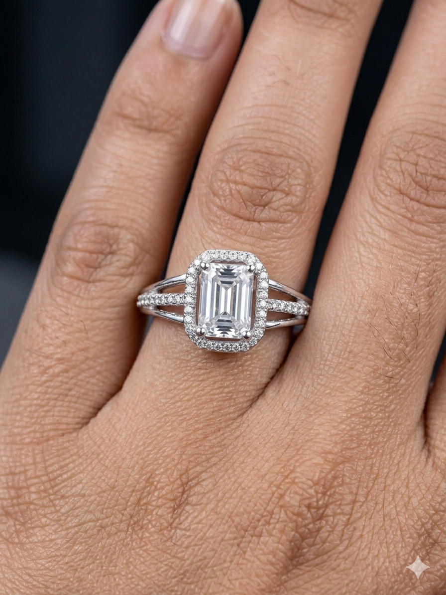 Silver soliter Ring for Women