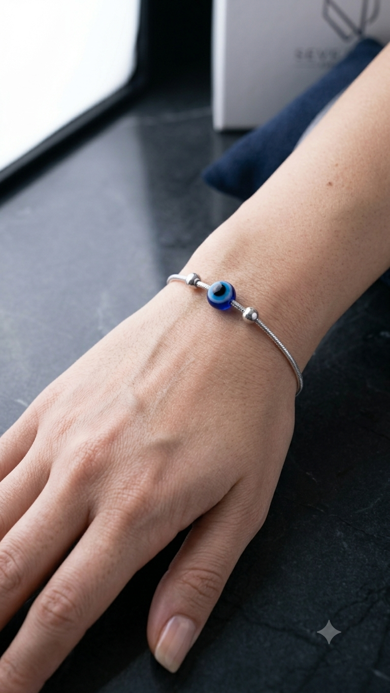 Evil eye 925 Silver Bracelet for Women