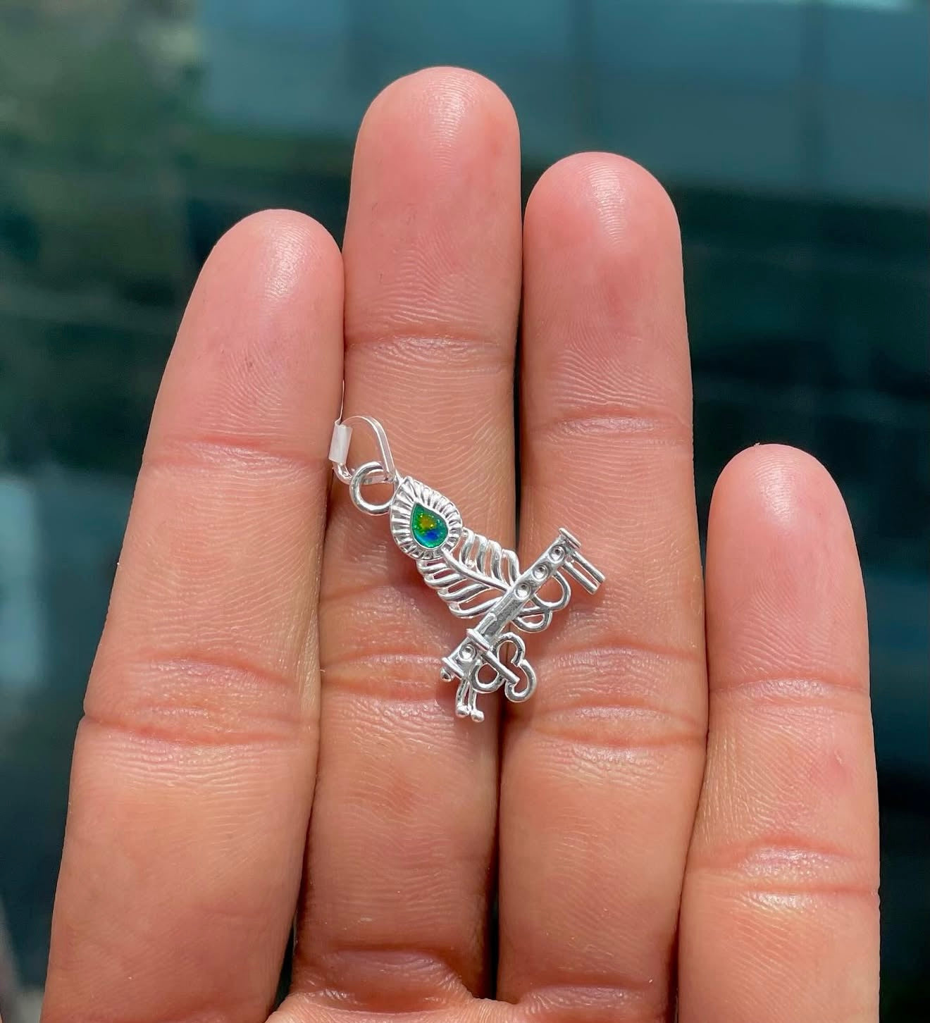 Krishna Pendant for Men & Women | Lord krishna Locket | Spiritual Religious Jewellery for Daily Wear & Gift