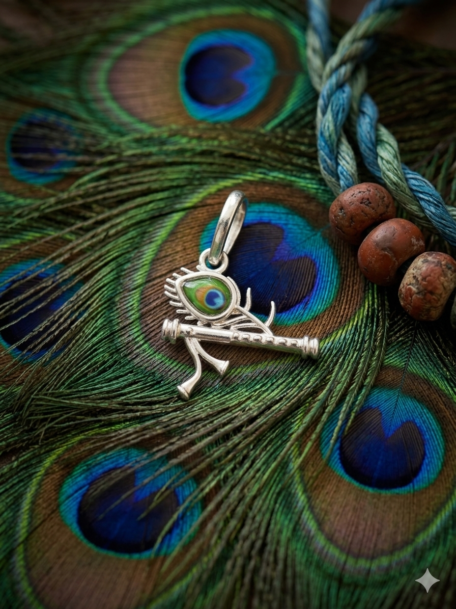 Krishna Pendant for Men & Women | Lord krishna Locket | Spiritual Religious Jewellery for Daily Wear & Gift
