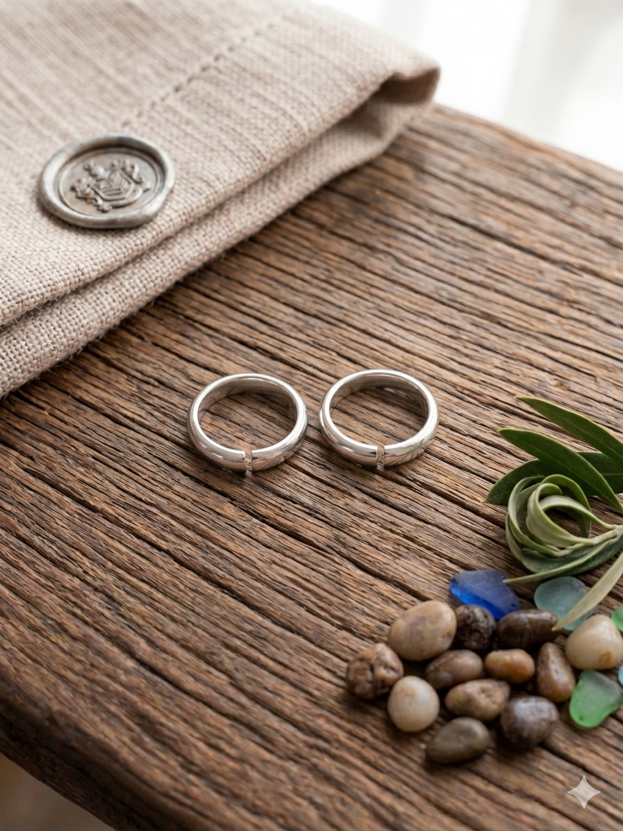 Aavika Sterling Silver plane Toe Rings (Pair)