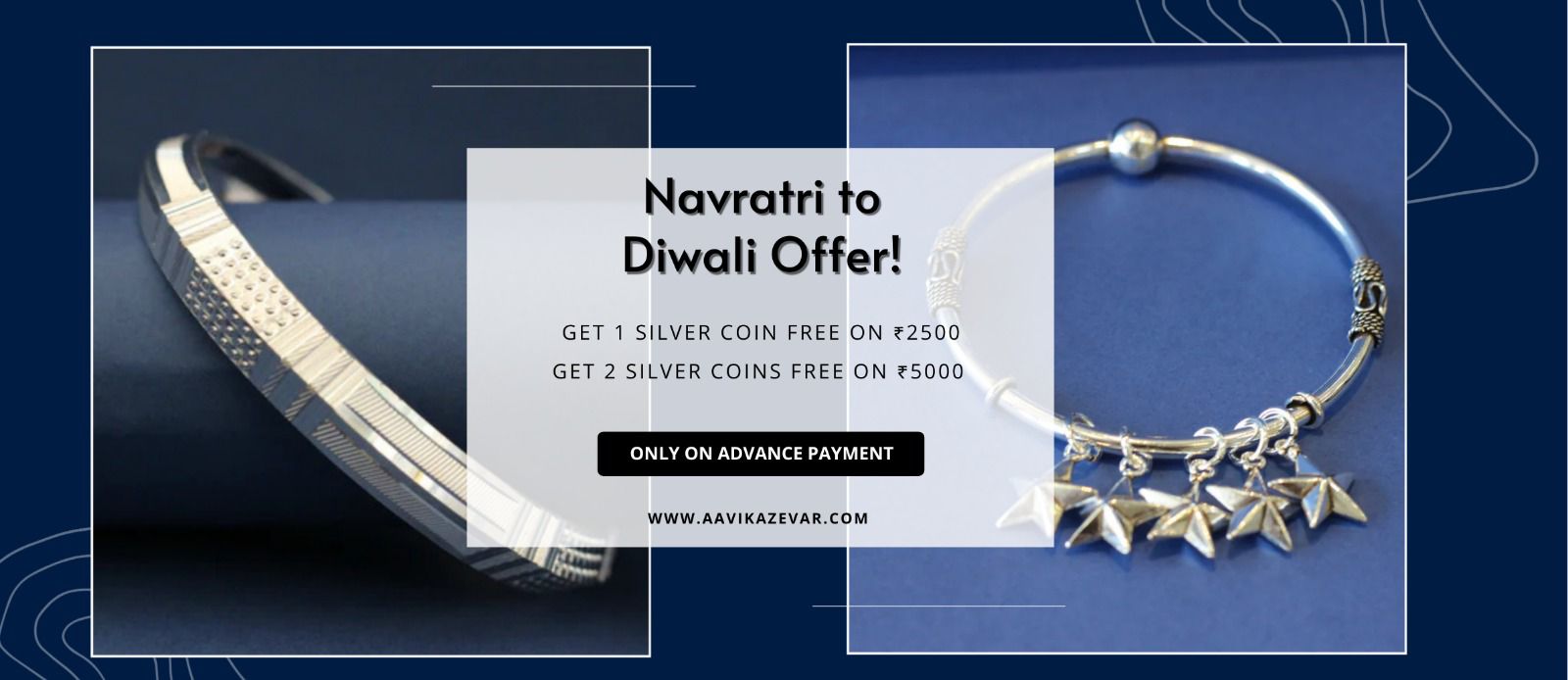 Navratri to diwali offer on silver jwellery