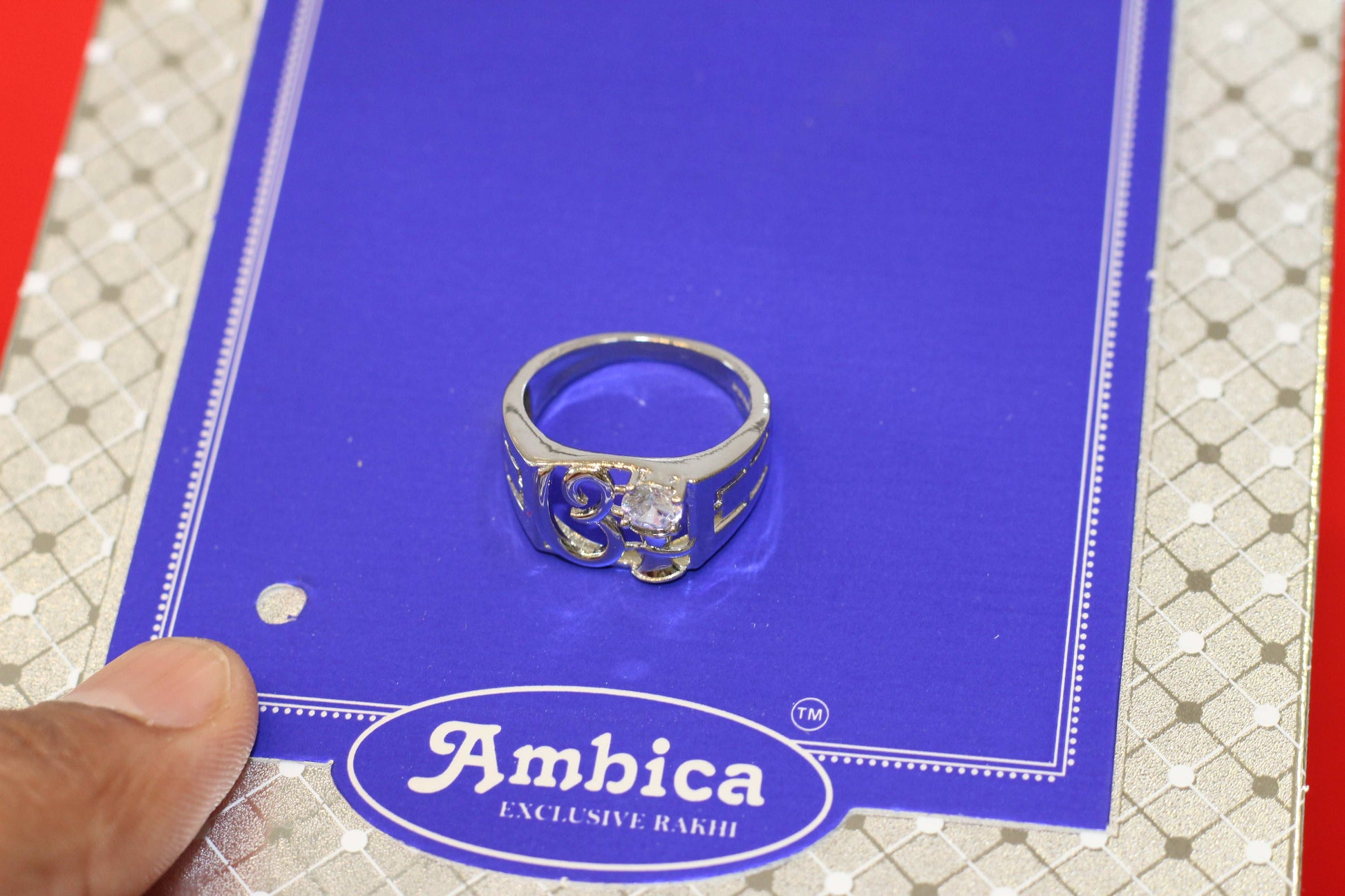 Italian 925 Silver Gents Ring – Aum & Shivji Damru Design