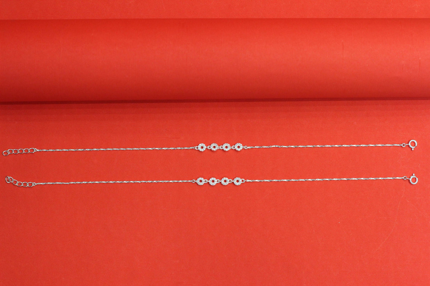 Silver Anklets for Women - Modern Designs