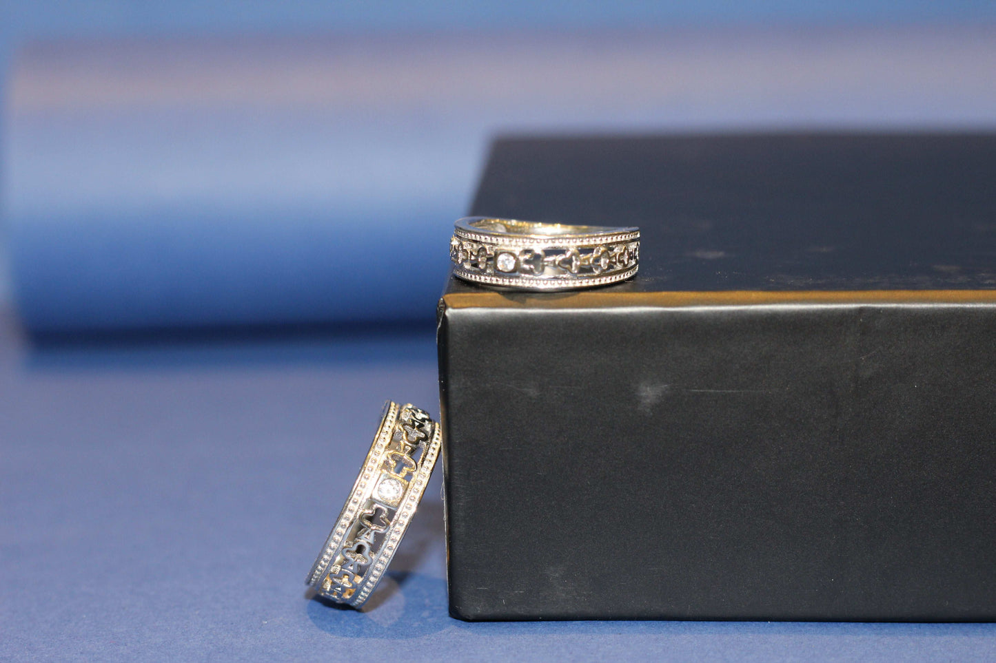SILVER COUPLE RING