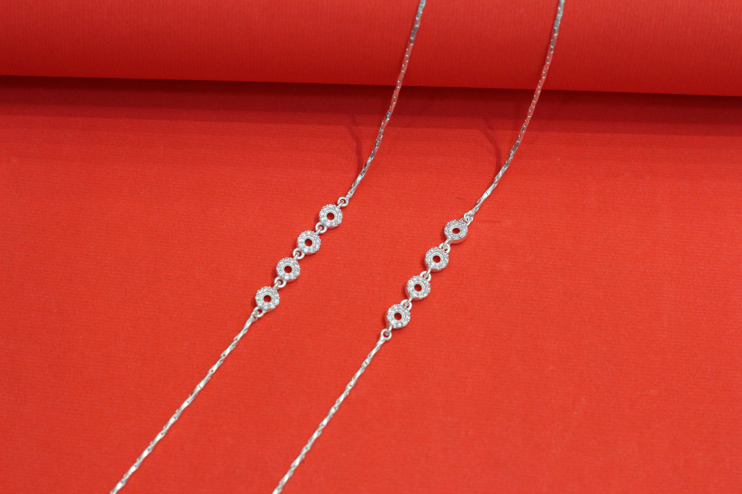 Silver Anklets for Women - Modern Designs
