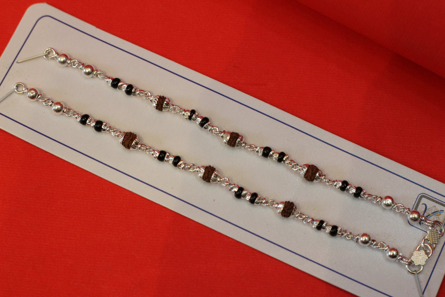 Silver Rudraksha Nazariya for Kids
