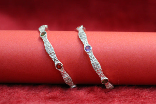 Silver bengles for small girls