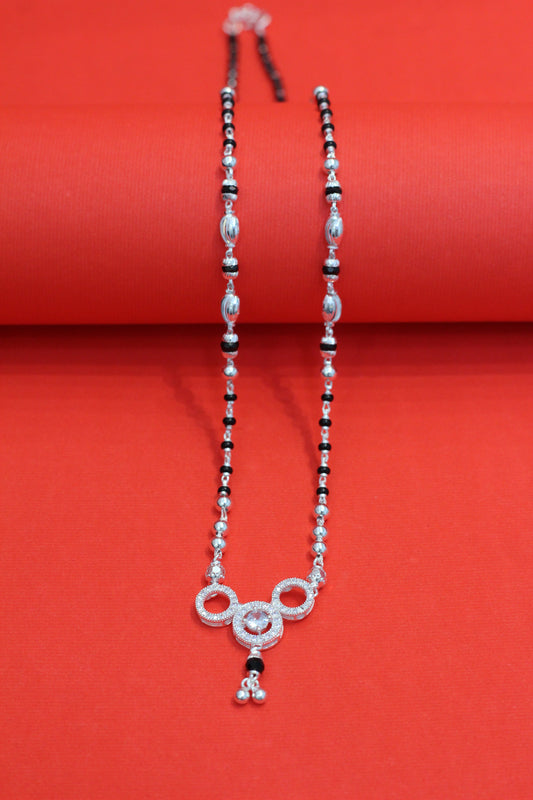 Silver short mangasutra
