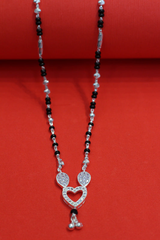 Silver short mangalsutra