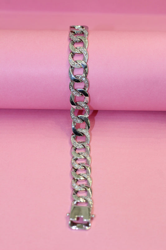 Silver bracelet design for men