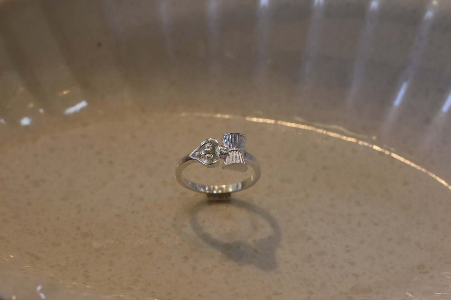 Silver men's ring
