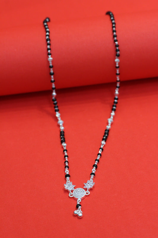 Silver short mangalsutra