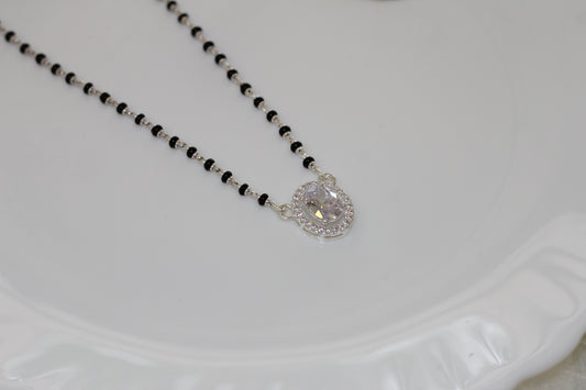 Silver short mangalsutra