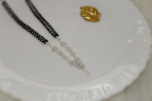 Silver short mangalsutra