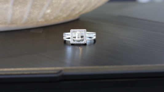 Silver men's ring