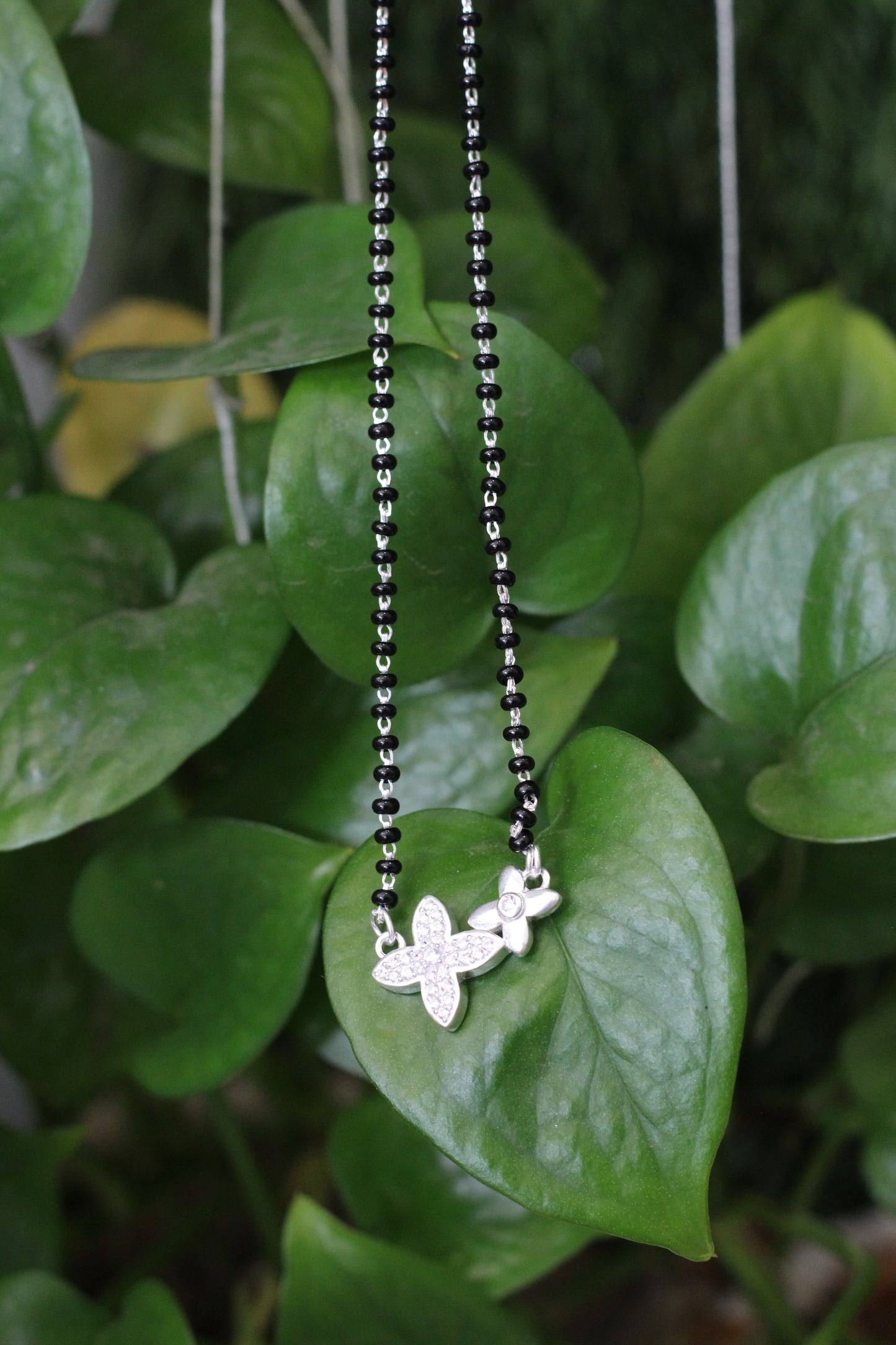 Traditional Silver Mangalsutra with Stylish Pendant