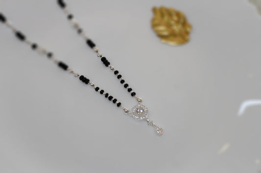 Silver short mangalsutra