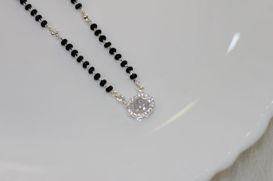 Silver short mangalsutra