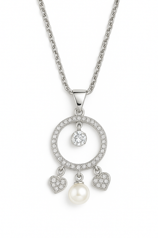 Silver chain with pendant