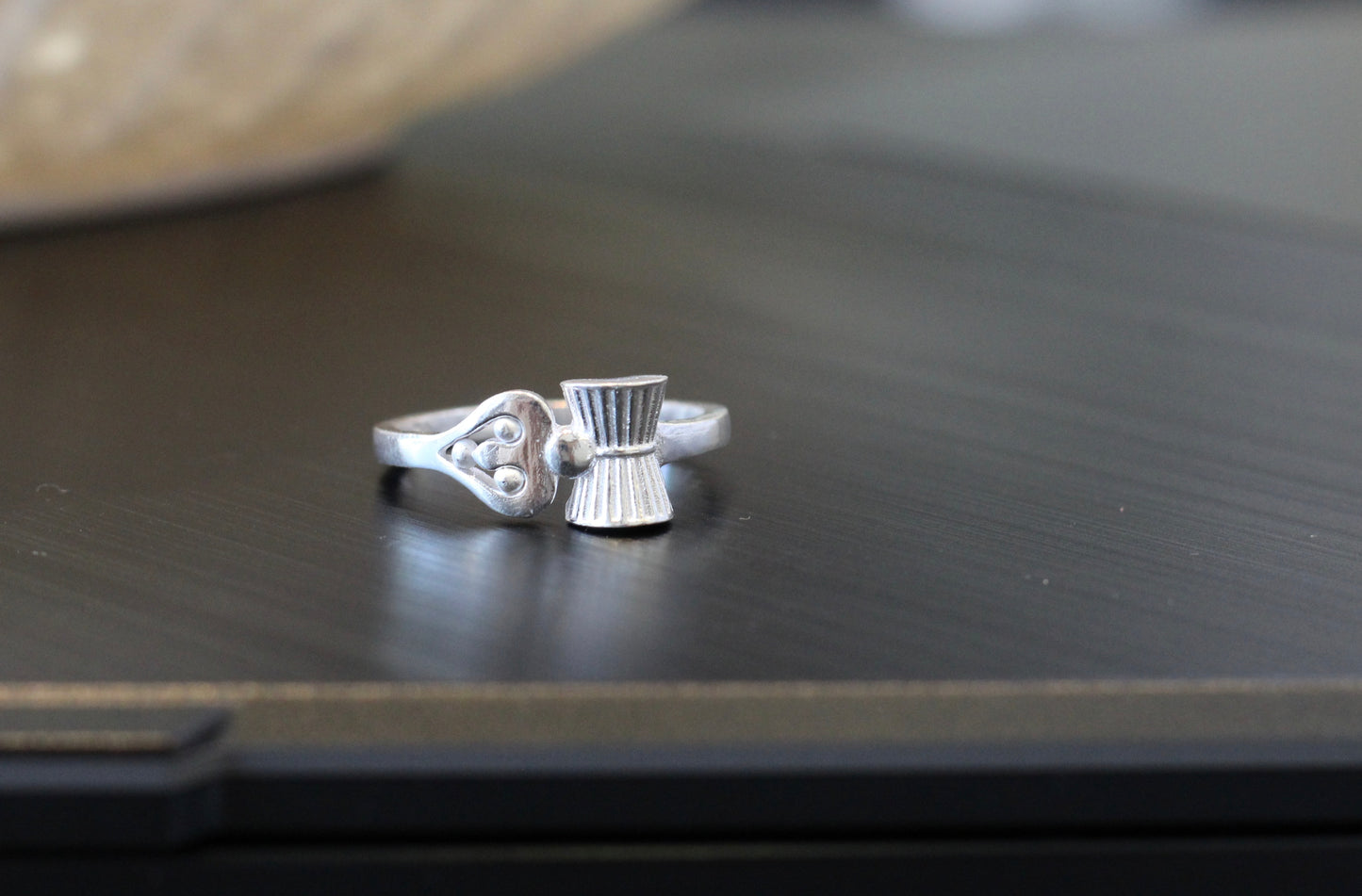 Silver men's ring