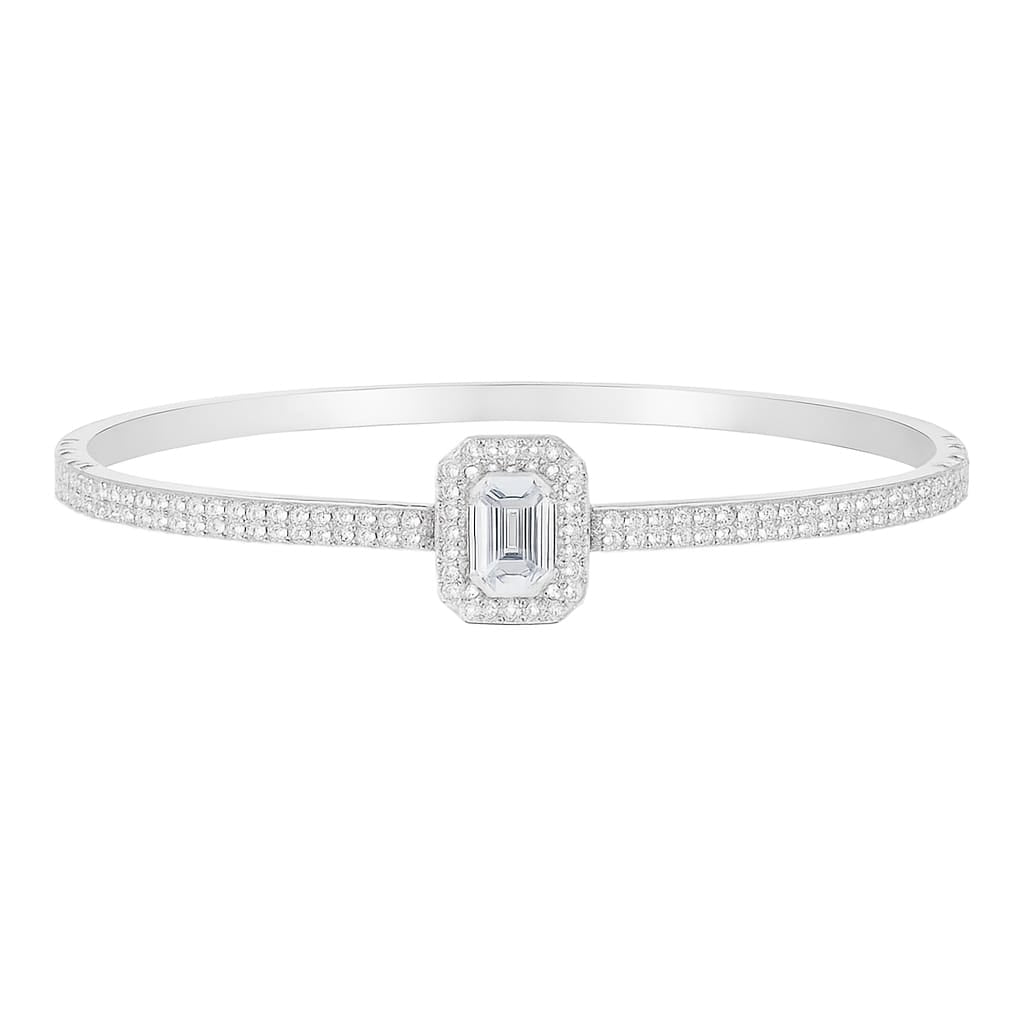 Silver squre kada for girls