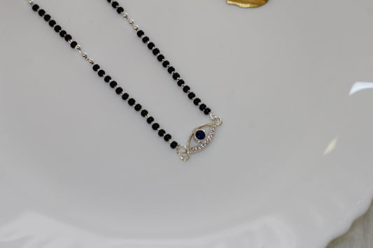 Silver short mangalsutra