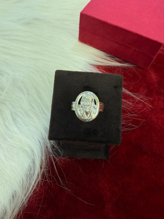 Silver sai baba Ring – Spiritual Statement Ring for Men