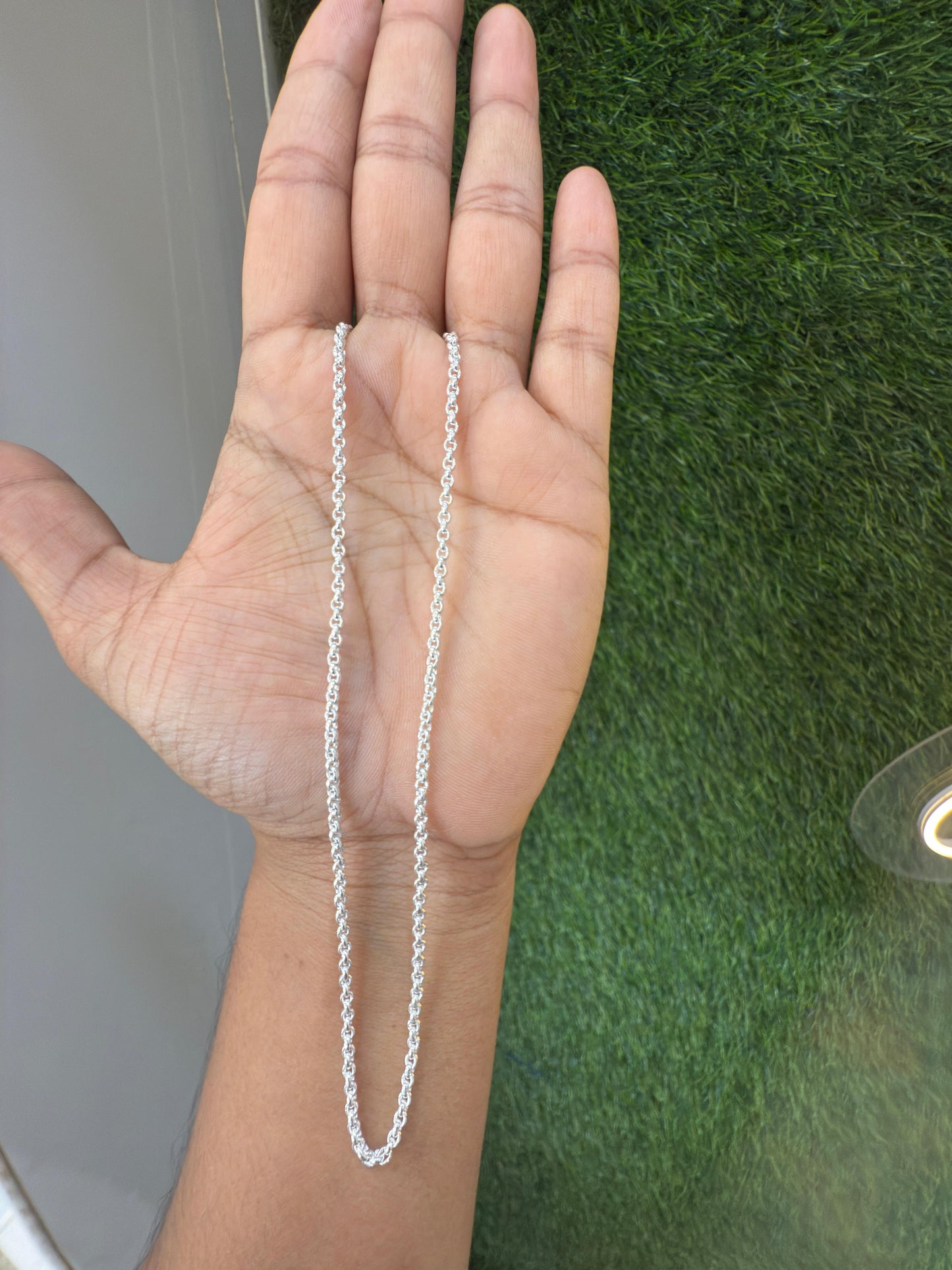 Classic Sterling Silver press Chain – Lightweight & Durable