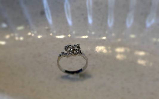 Silver girl's ring