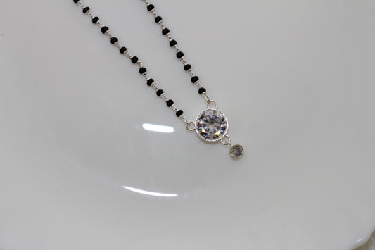 Silver short mangalsutra