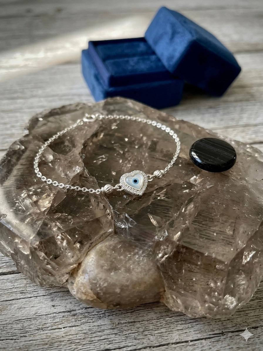 Evil eye Silver Bracelet for Women