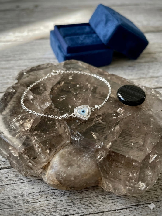 Evil eye Silver Bracelet for Women