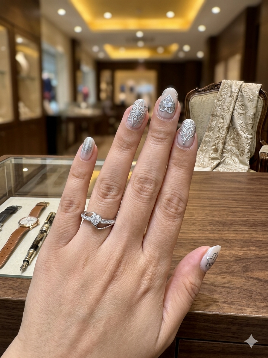 925 Sterling Silver heart shape Ring for Women | Elegant Daily Wear Silver Ring