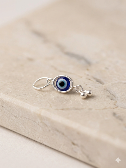 Sliver Unisex Evil Eye Pendant (1 peace)