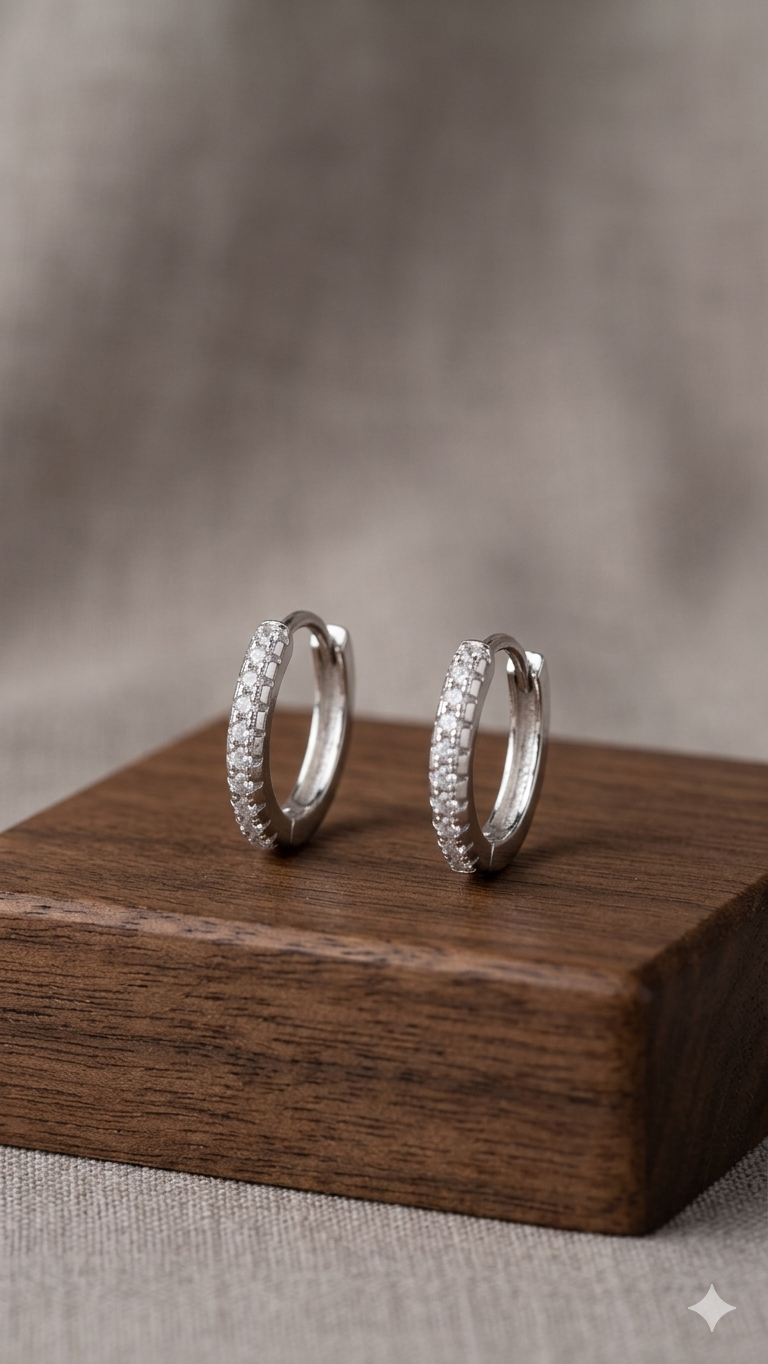 925 Sterling Silver Hoop Bali for Men & Women