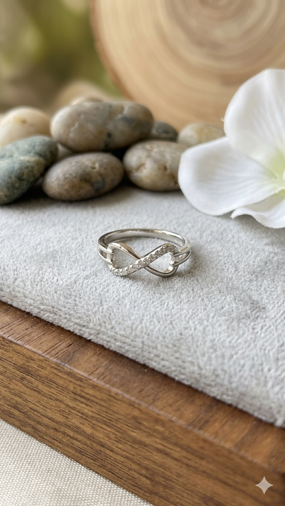 925 Sterling Silver infinity Ring for Women