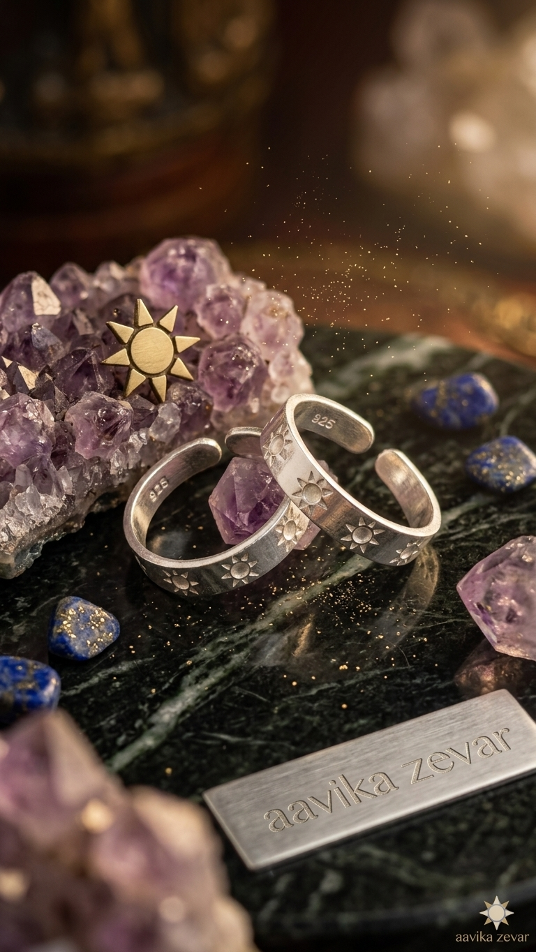 Aavika Silver Toe Rings (Pair)