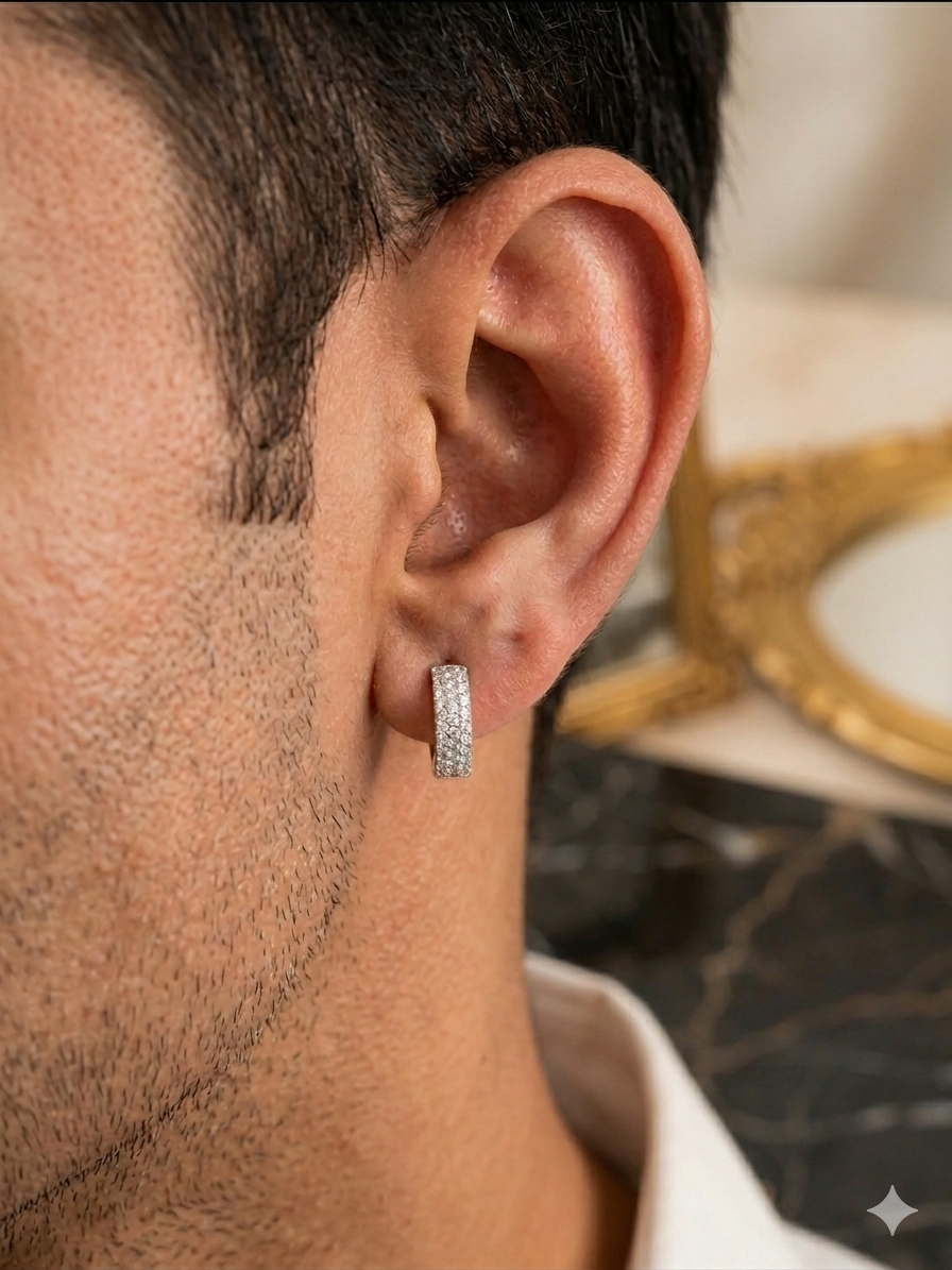 925 Sterling Silver Hoop Bali for Men & Women