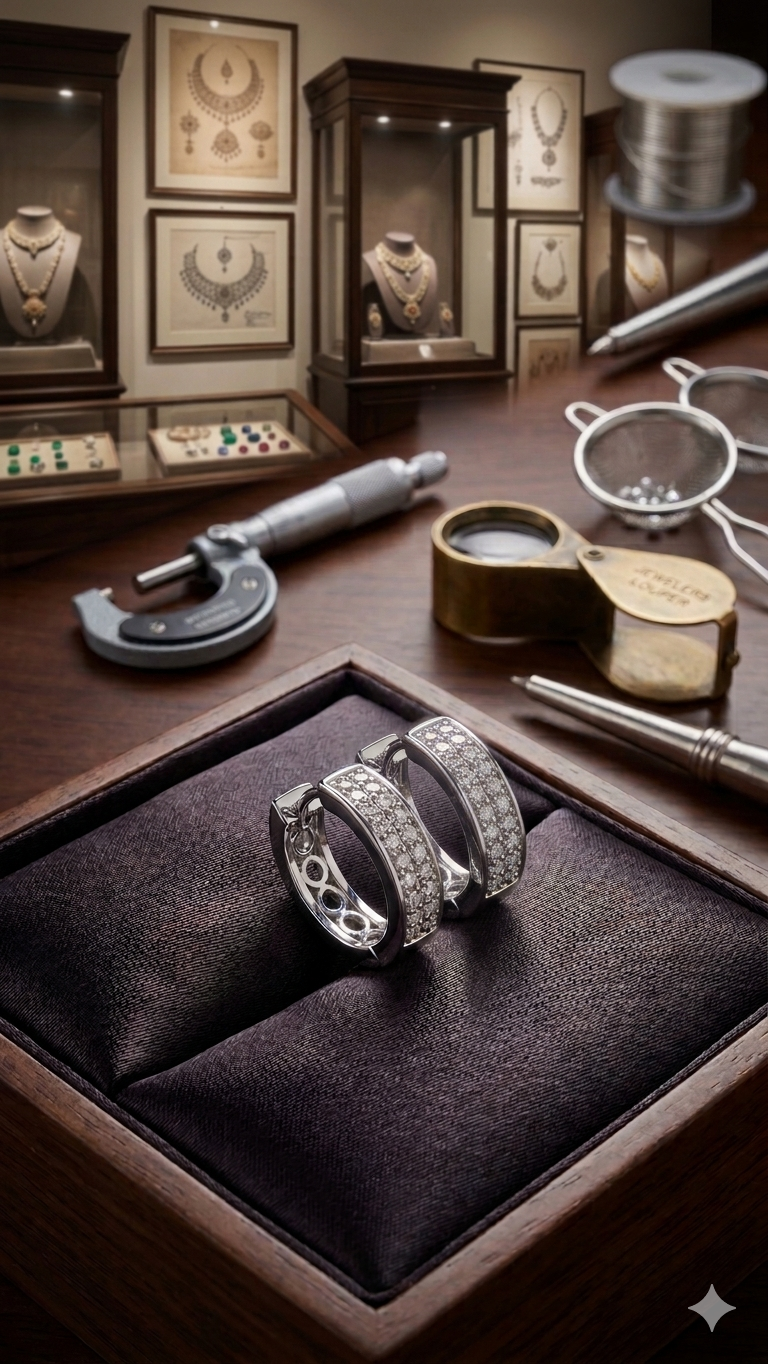 925 Sterling Silver Hoop Bali for Men & Women