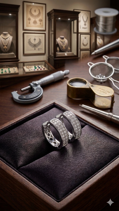 925 Sterling Silver Hoop Bali for Men & Women