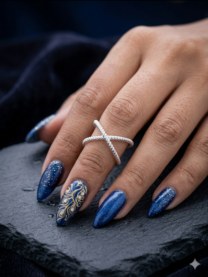 Silver adjustable Ring for girl