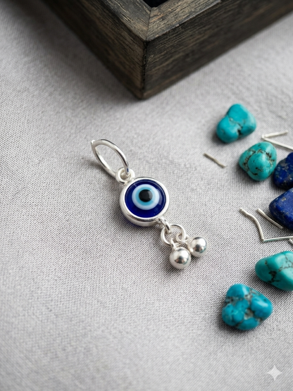 Sliver Unisex Evil Eye Pendant (1 peace)
