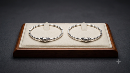 Aavika Zevar Silver Baby Bangles