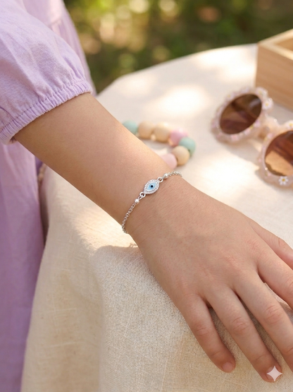 Evil eye Silver Bracelet for Women