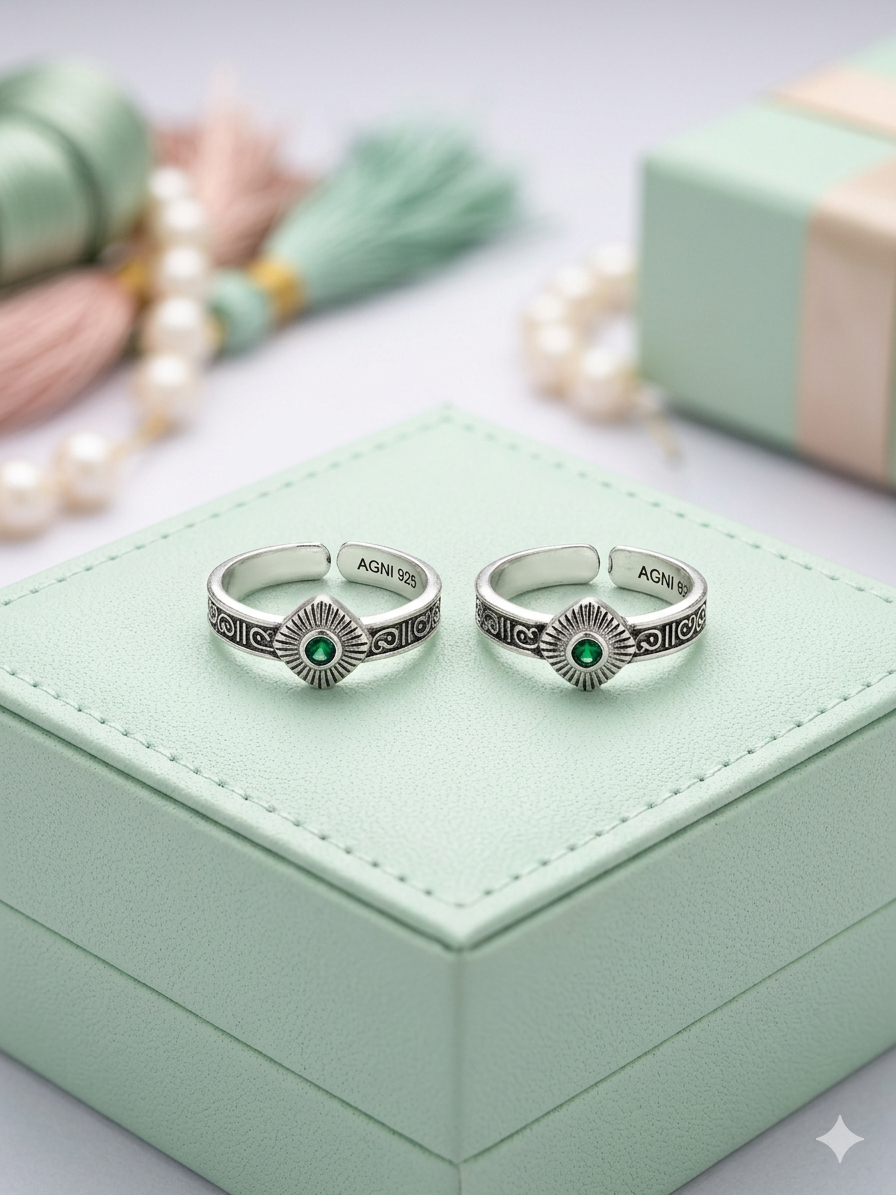 Traditional Silver Bichiya for Women | Elegant Toe Rings | Adjustable Fit | Everyday Wear