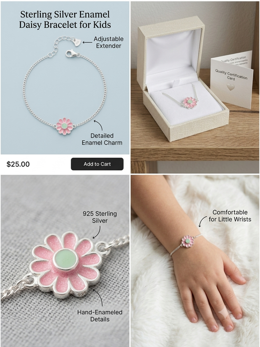 Children's Bracelet in 925 Sterling Silver