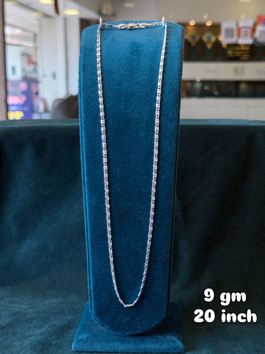Minimal Silver nawabi Chain