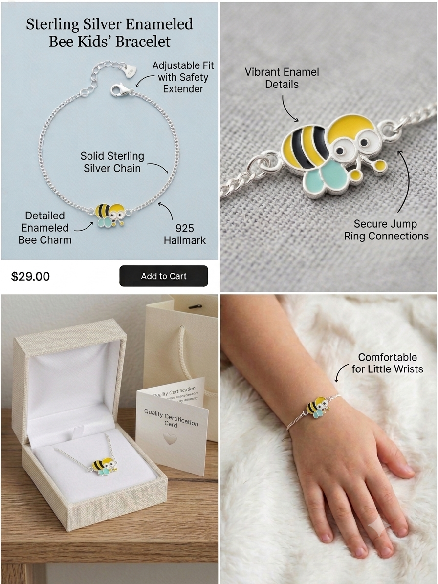 Children's Bracelet in 925 Sterling Silver