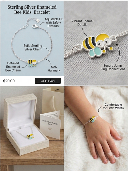 Children's Bracelet in 925 Sterling Silver